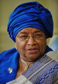 Ellen Johnson-Sirleaf, the President of Liberia