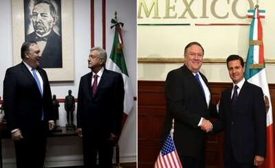 Зустріч держсекретаря США М. Помпео з нині чинним президентом Мексики Е. Ньєто і його обраним наступником Л. Обрадором