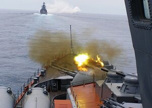 Missile and artillery firing at air and sea targets