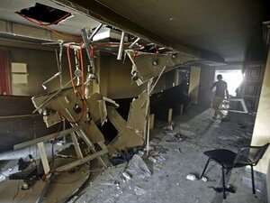 The headquarters of “Muslim Brotherhood” in Cairo after having been captured by demonstrators. Photo: Reuters