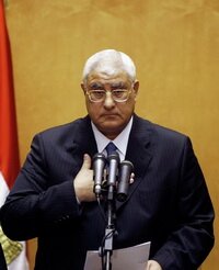 Adly Mansour, the interim President of Egypt