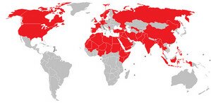 Страны, подвергавшиеся атакам исламистских террористов, начиная с 11 сентября 2001 года