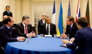 Президент Украины Петр Порошенко на саммите НАТО