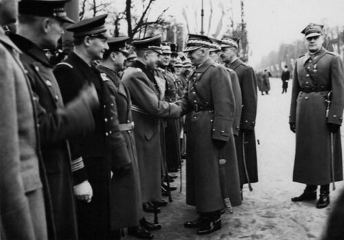 Спільний військовий парад польських і німецьких військ в 1938 році 