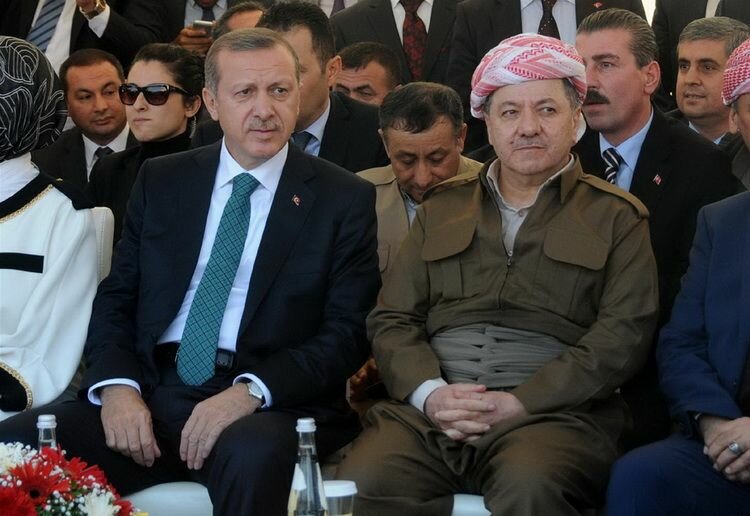Зустріч М. Барзані із Р. Ердоганом в місті Діярбакир, Туреччина, 16 листопада 2013 року