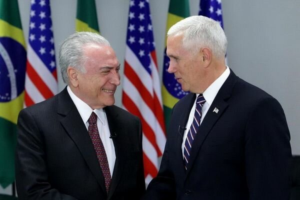 Зустріч 26 червня ц. р. президента Бразилії Мішеля Темера з віце-президентом США Майком Пенсом