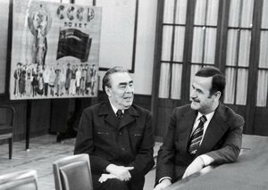 Hafez al-Assad was one of the most loyal and consistent friends of the Soviet Union. Leonid Brezhnev and Hafez al-Assad, 1980