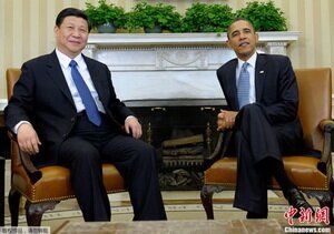 A meeting of the President of the United States of America Barack Obama with the President of China, the General Secretary of the Communist Party of China Xi Jinping